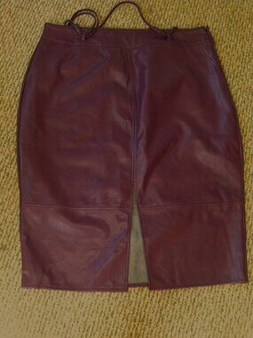 Women Size 20 - Faux Leather Purple Skirt by City Chic